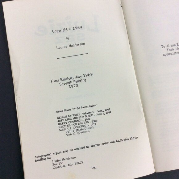 Luizie Sez Yall Come Its Eatin Time Country Cookin By Louise Henderson 1973 - Picture 4 of 6